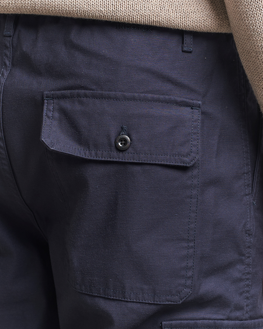 Herre | Bukser | Incotex | Regular Fit Cargo Pants Navy