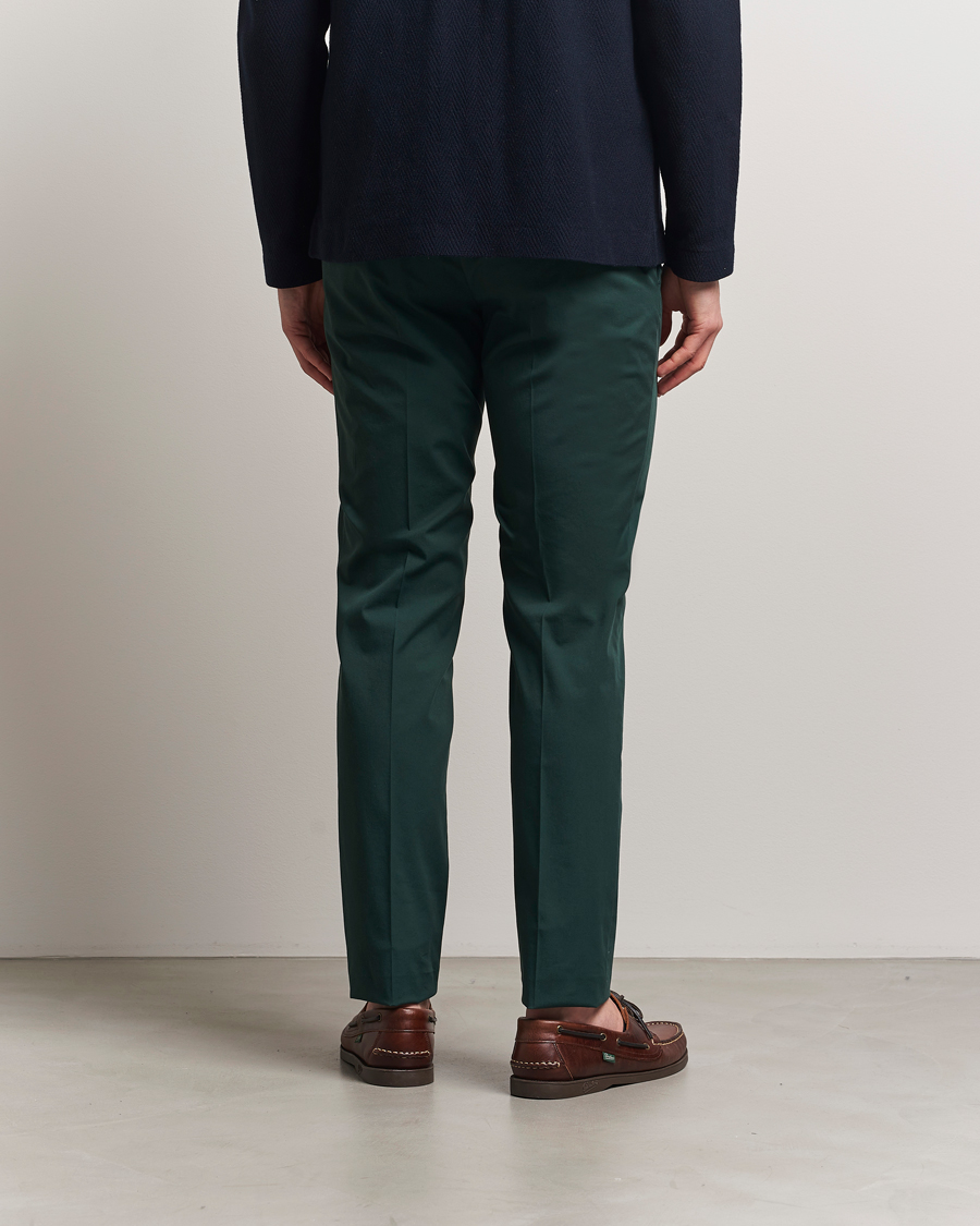 Herre | Bukser | Incotex | Slim Fit Comfort Chinos Dark Green