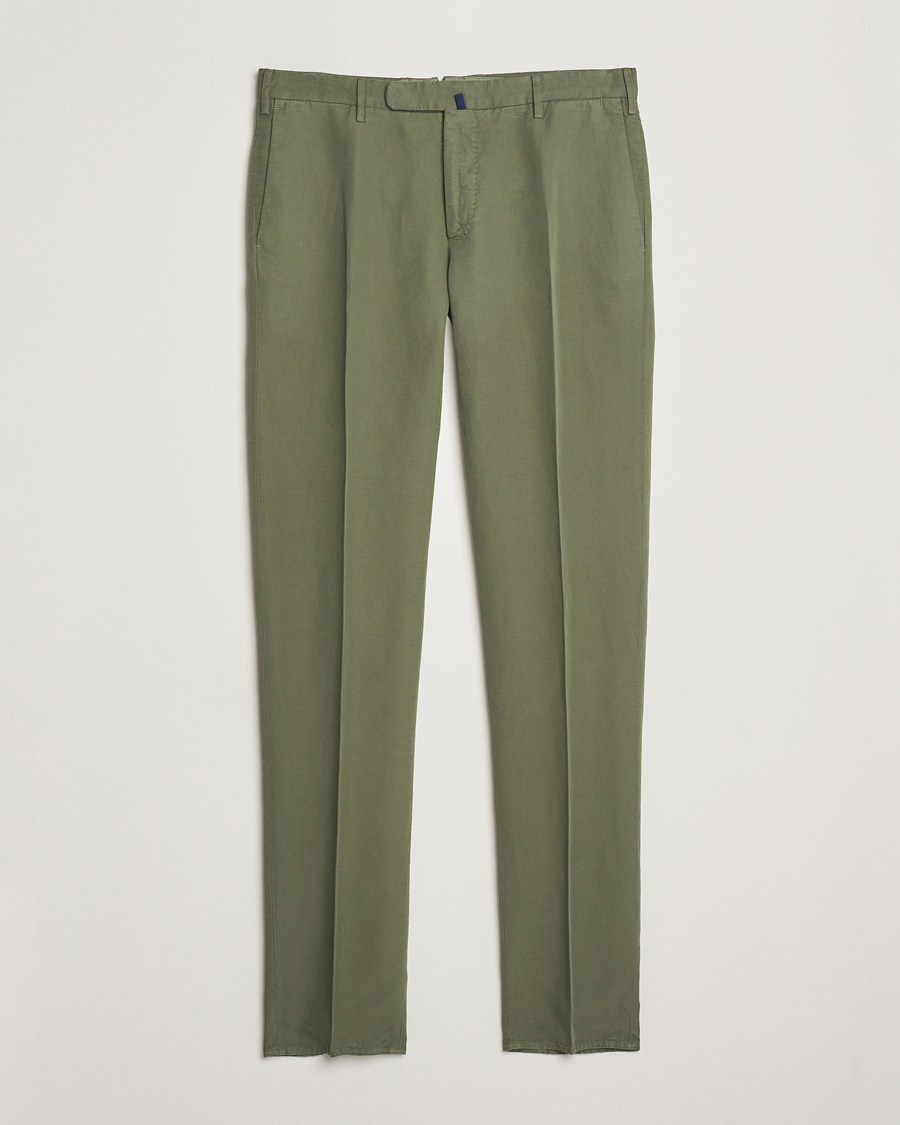 Herre | Bukser | Incotex | Slim Fit Chinolino Trousers Green