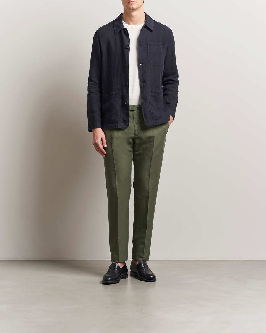 Herre | Bukser | Incotex | Slim Fit Chinolino Trousers Green