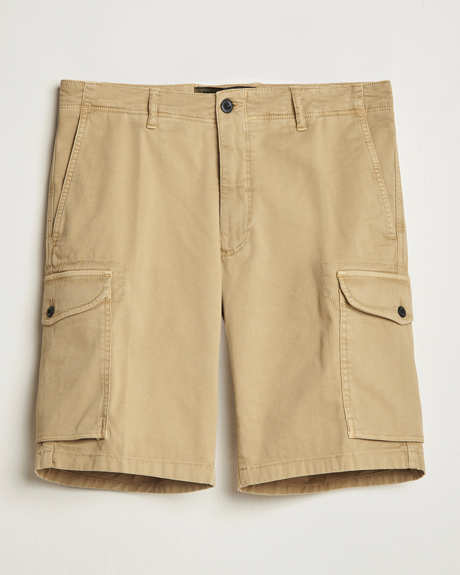 Herre | Shorts | Incotex | Cotton Cargo Shorts Beige
