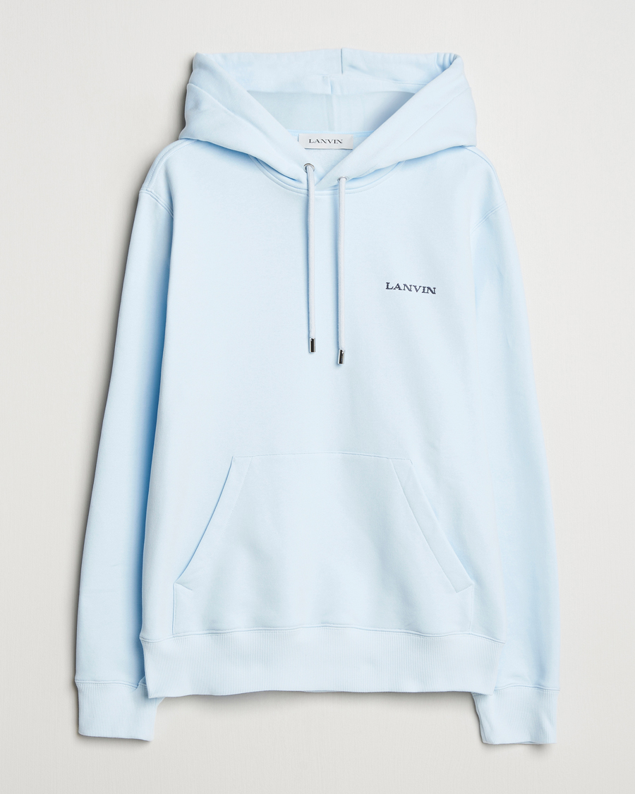 Herre | Gensere | Lanvin | Bouclette Logo Hoodie Chambray