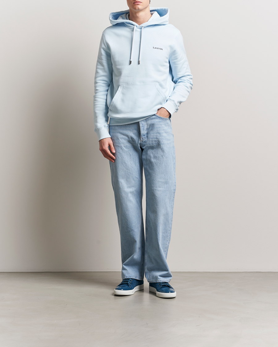 Herre | Gensere | Lanvin | Bouclette Logo Hoodie Chambray