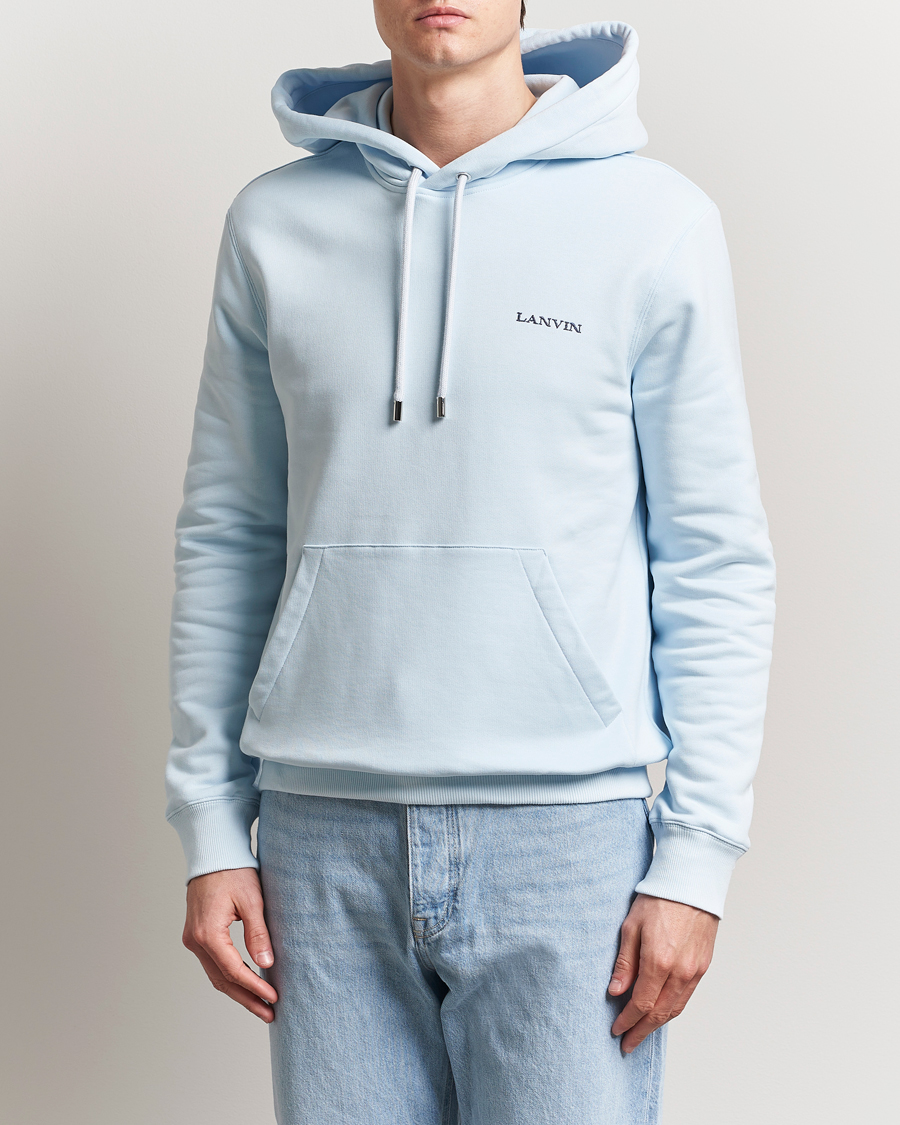 Herre | Gensere | Lanvin | Bouclette Logo Hoodie Chambray