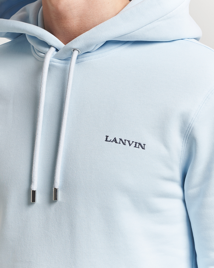 Herre | Gensere | Lanvin | Bouclette Logo Hoodie Chambray