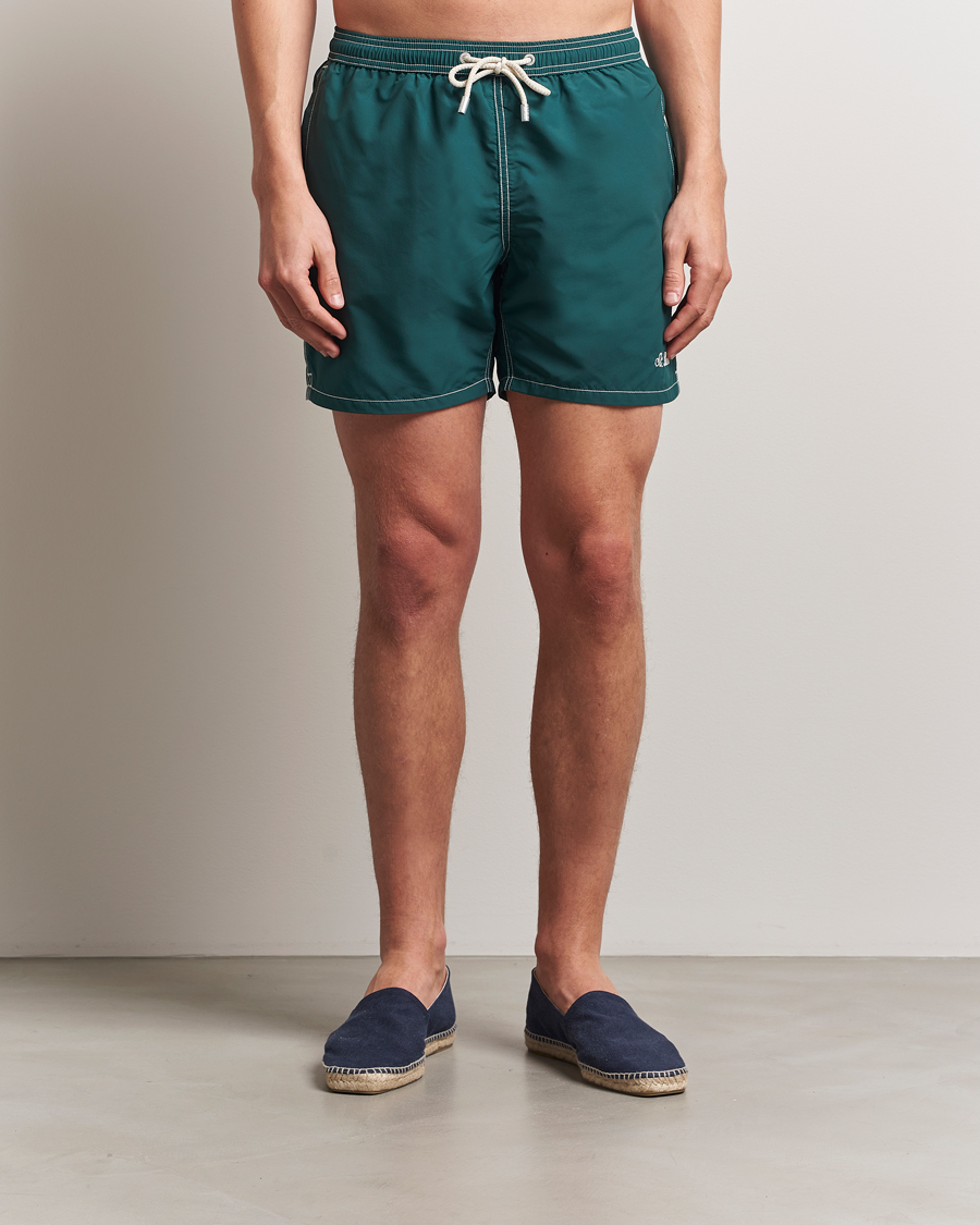 Herre | Badeshorts | MC2 Saint Barth | Nylon Swim Shorts British Green