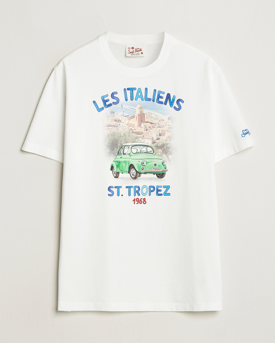 Herre | T-Shirts | MC2 Saint Barth | Printed Cotton T-Shirt Italiennes