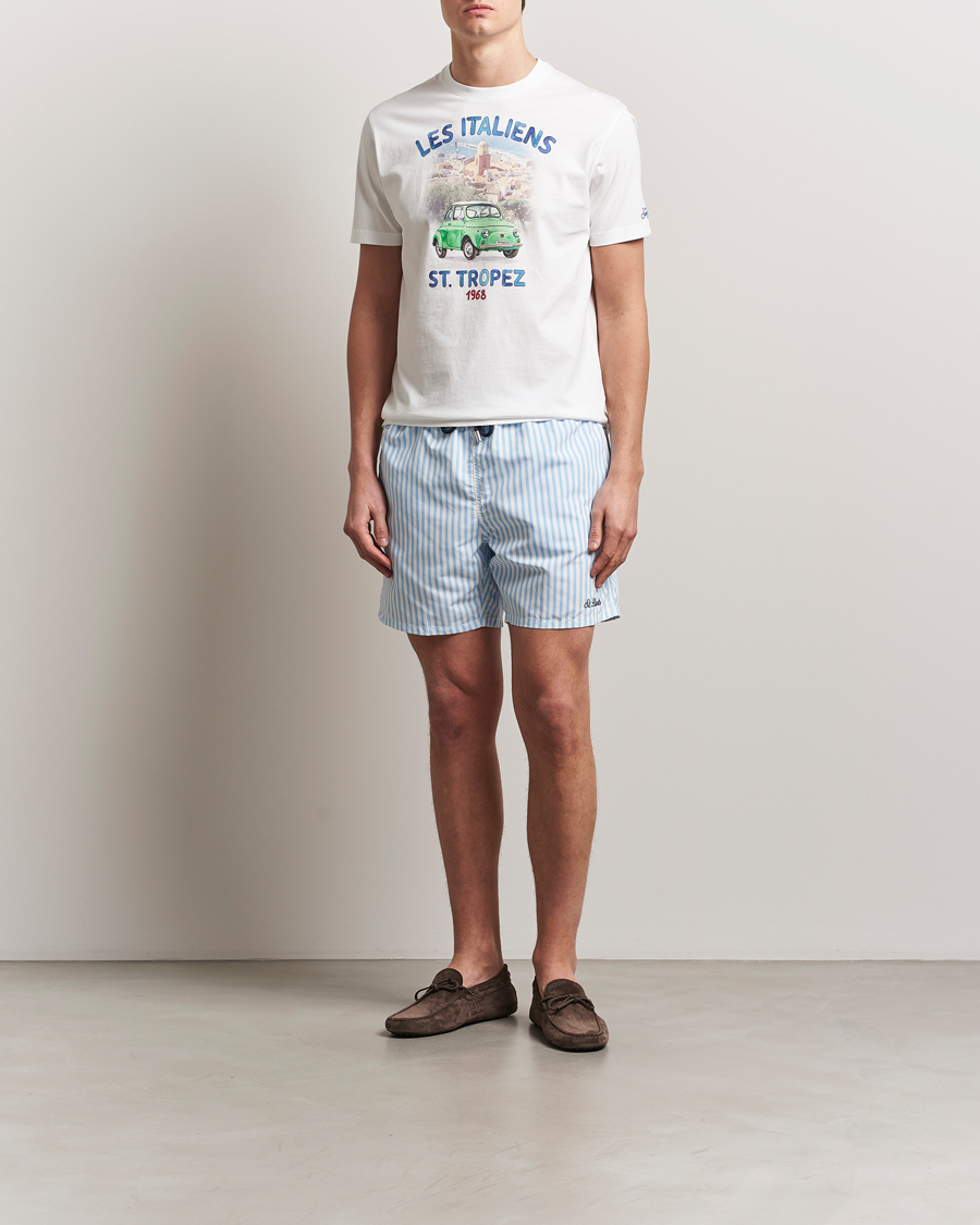 Herre | T-Shirts | MC2 Saint Barth | Printed Cotton T-Shirt Italiennes
