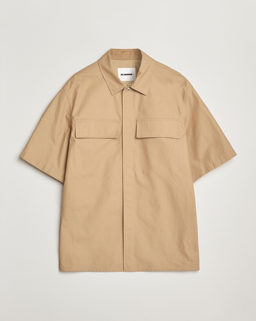 Herre | Skjorter | Jil Sander | Short Sleeve Pocket Shirt Khaki