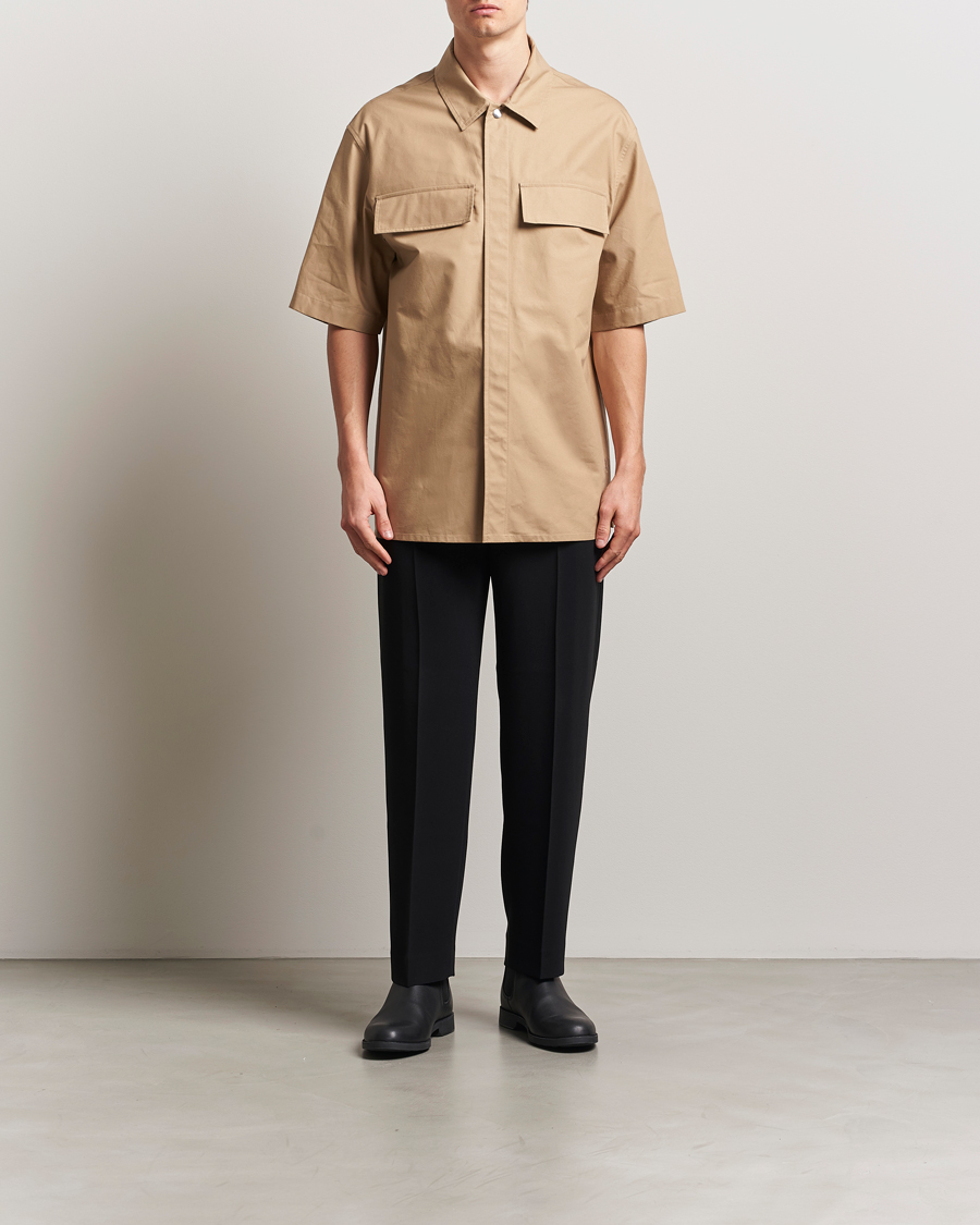 Herre | Skjorter | Jil Sander | Short Sleeve Pocket Shirt Khaki