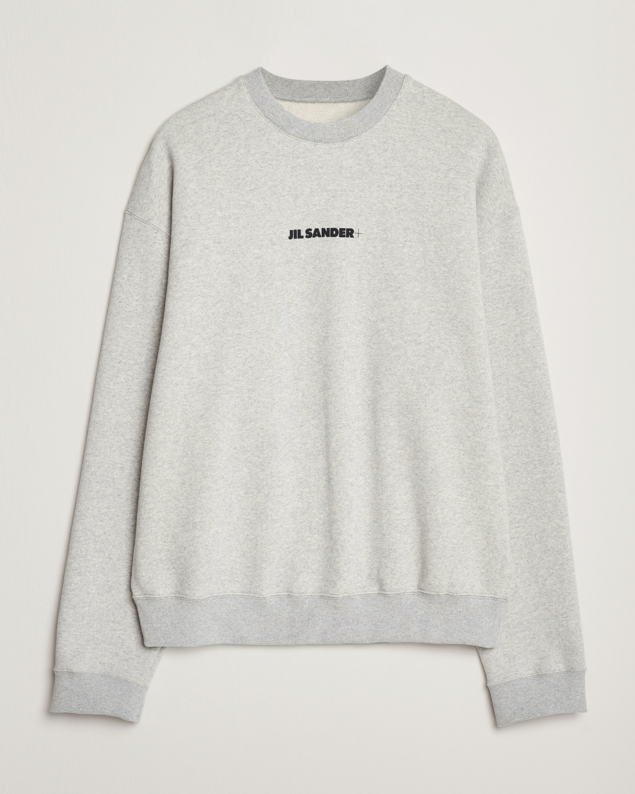 Herre | Gensere | Jil Sander | Small Logo Sweatshirt Light Grey Melange