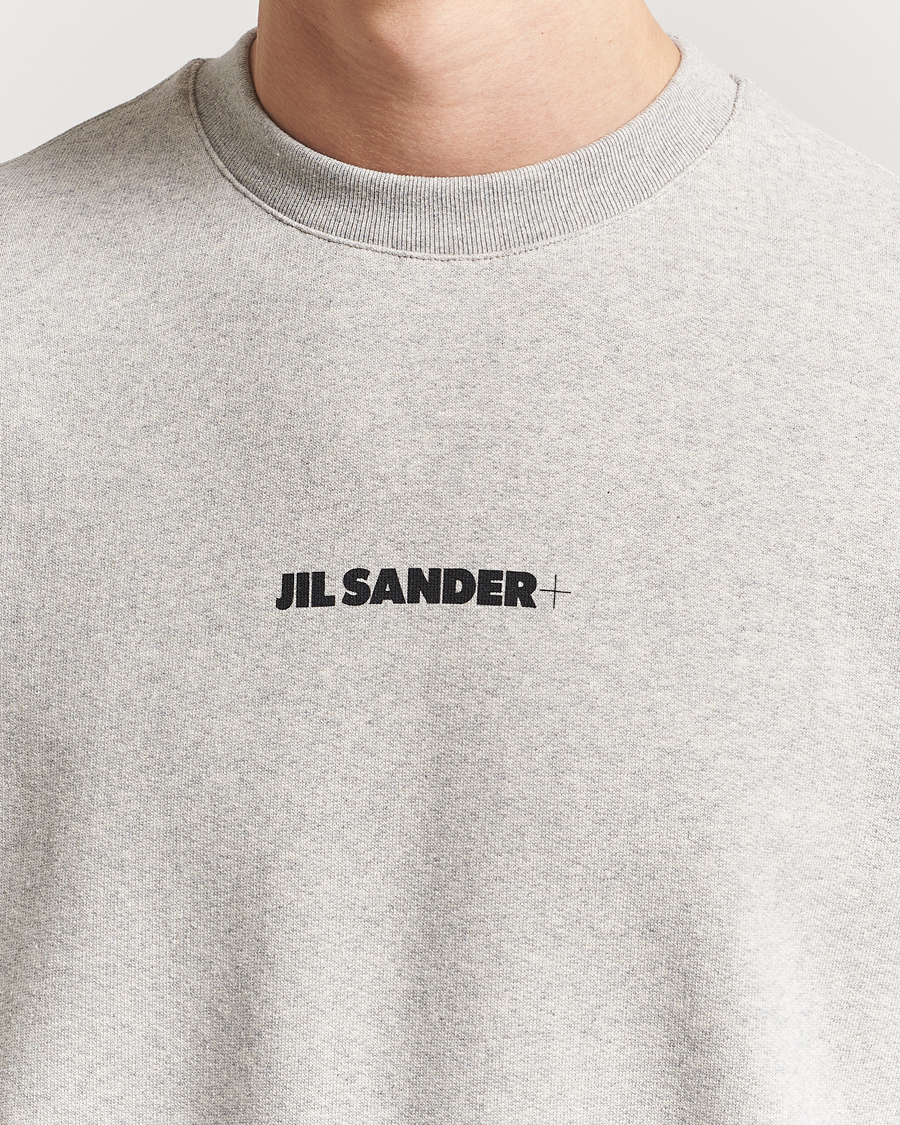 Herre | Gensere | Jil Sander | Small Logo Sweatshirt Light Grey Melange
