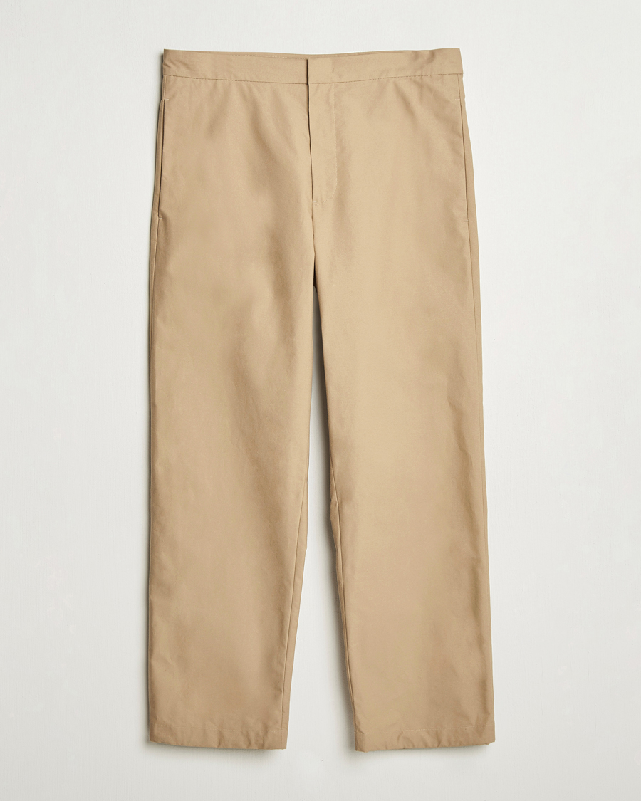 Herre | Bukser | Jil Sander | Organic Cotton Trousers Khaki