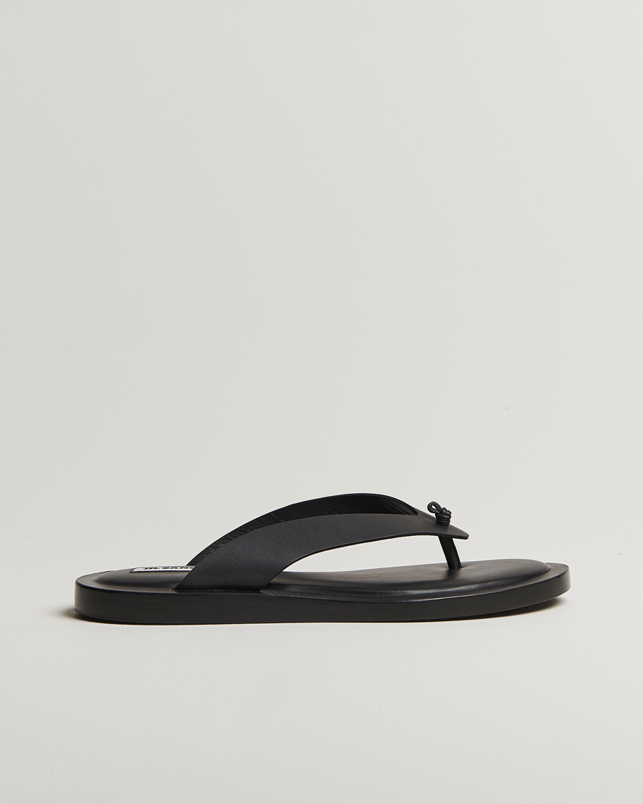 Herre | Jil Sander Leather Sandals Black | Jil Sander | Leather Sandals Black