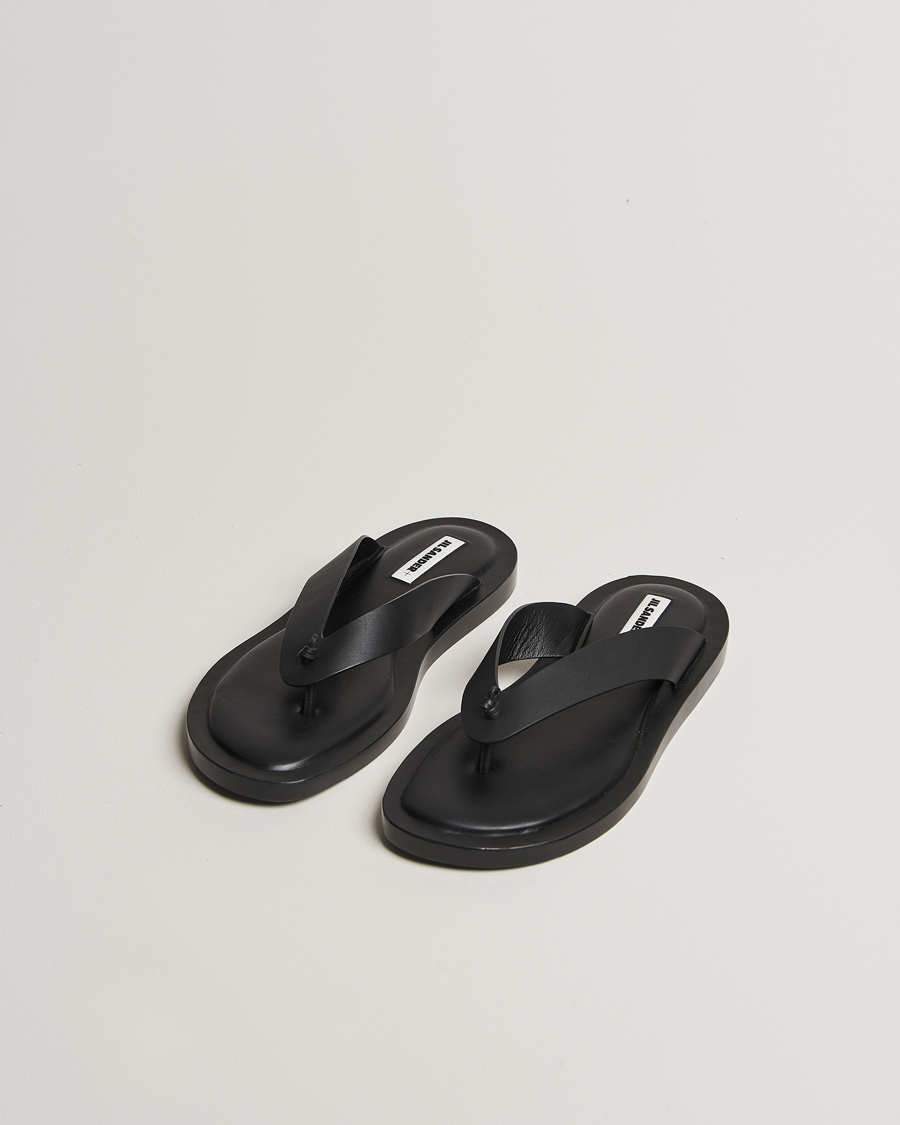 Herre | Jil Sander Leather Sandals Black | Jil Sander | Leather Sandals Black