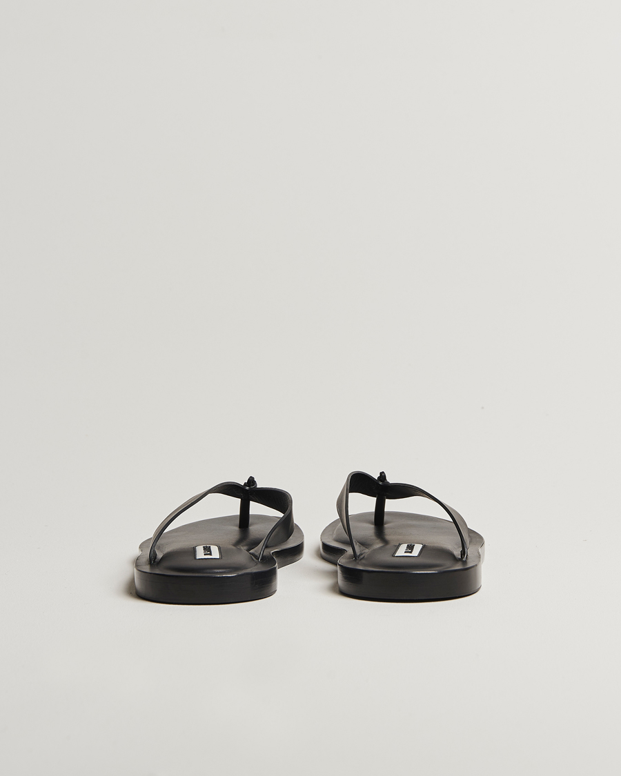 Herre | Jil Sander Leather Sandals Black | Jil Sander | Leather Sandals Black