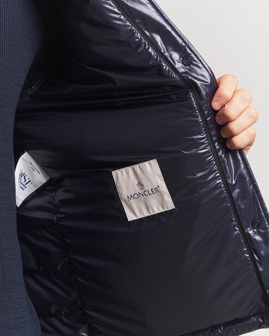 Herre | Jakker | Moncler | Chambly Down Shirt Jacket Navy