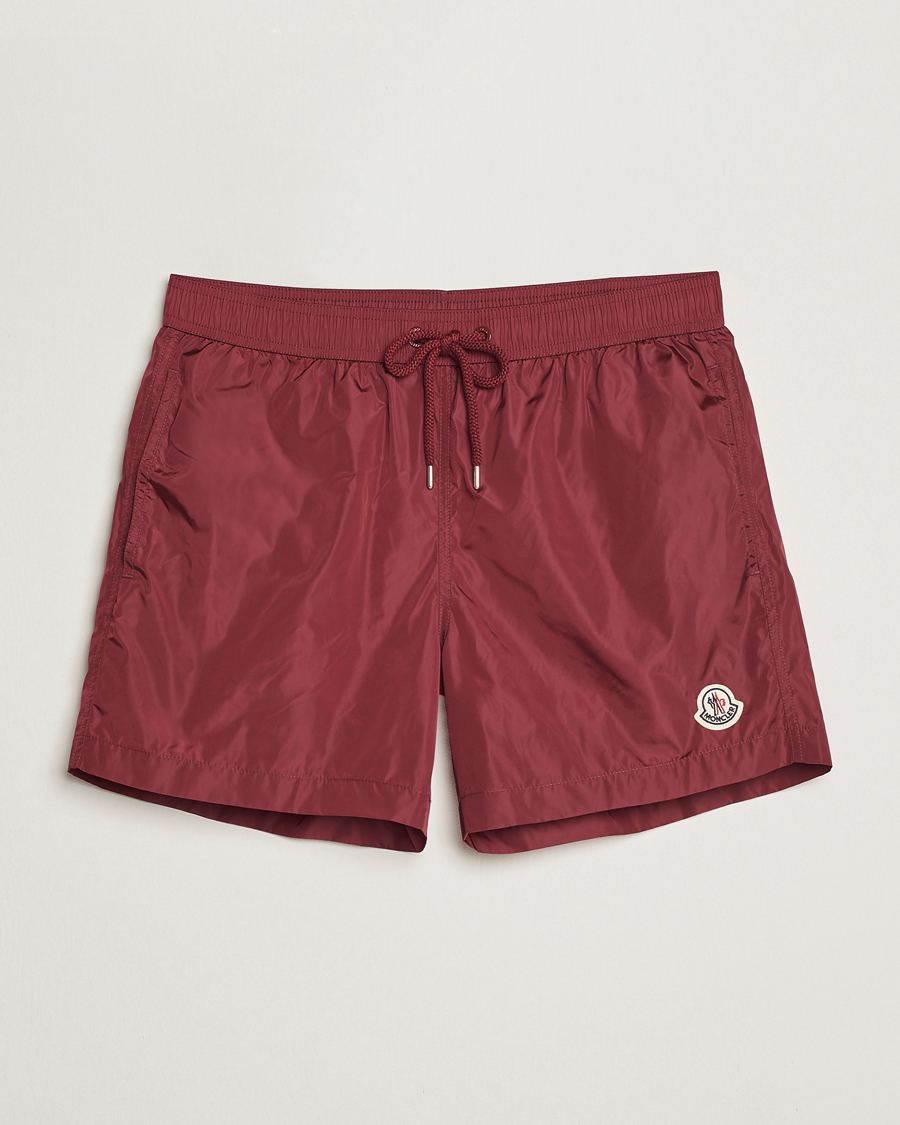 Herre | Badeshorts | Moncler | Nylon Swim Shorts Burgundy