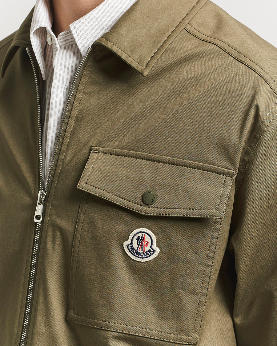 Herre | Skjorter | Moncler | Zip Overshirt Olive