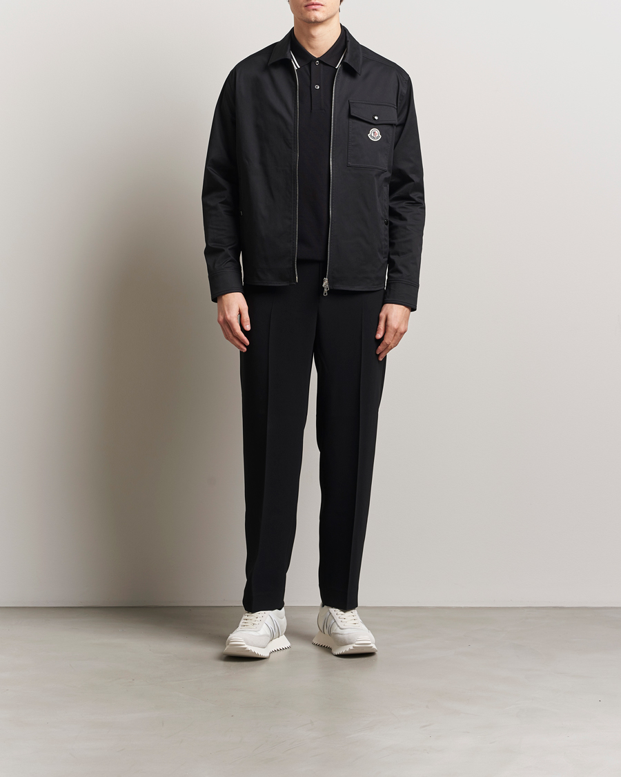 Herre | Skjorter | Moncler | Zip Overshirt Black