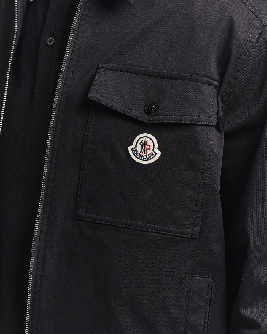 Herre | Skjorter | Moncler | Zip Overshirt Black