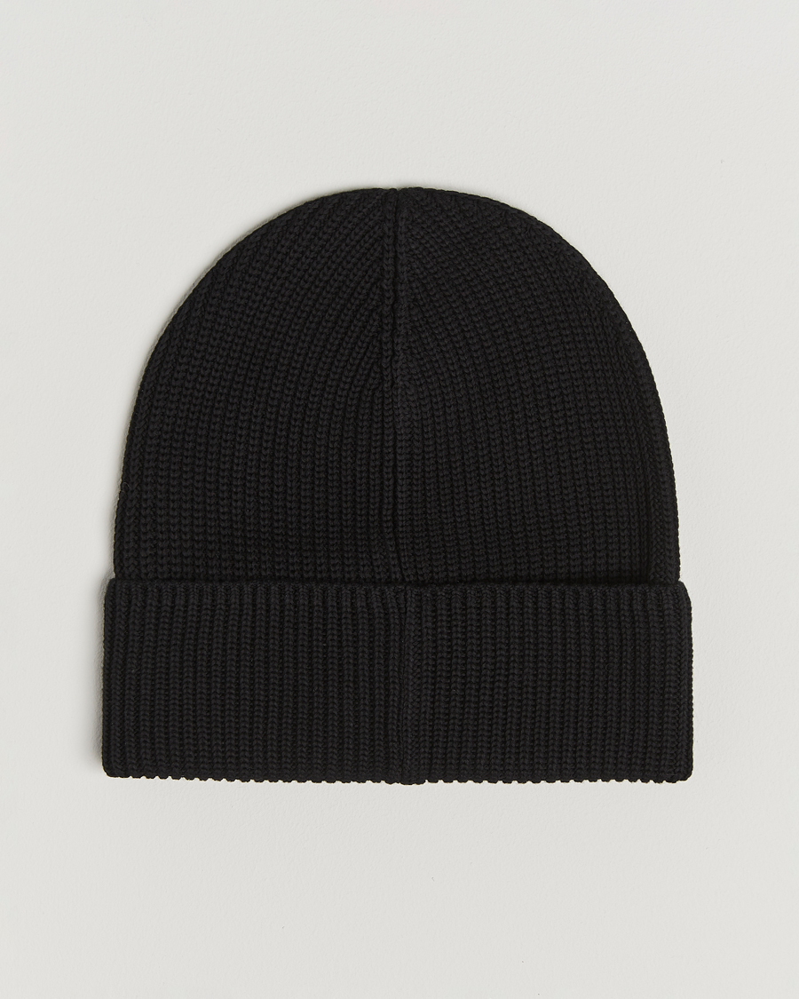 Herre | Luer | Moncler | Ribbed Wool Beanie Black