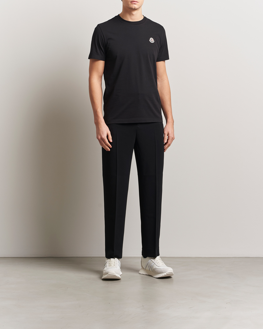 Herre | T-Shirts | Moncler | 3-pack Logo T-Shirts Black