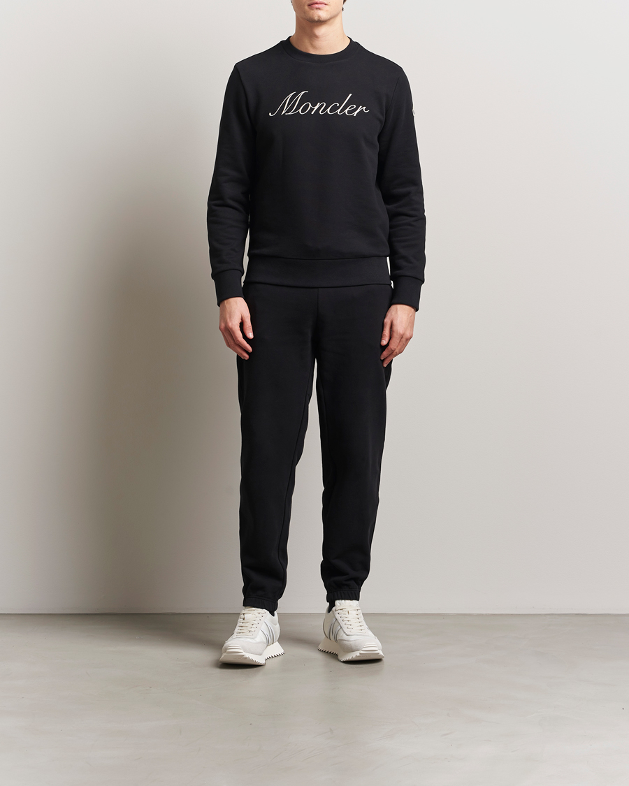 Herre | Gensere | Moncler | Lettering Sweatshirt Black