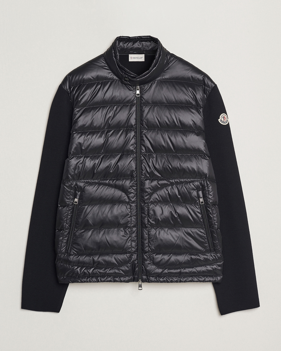 Herre | Gensere | Moncler | Hybrid Zip Cardigan Black