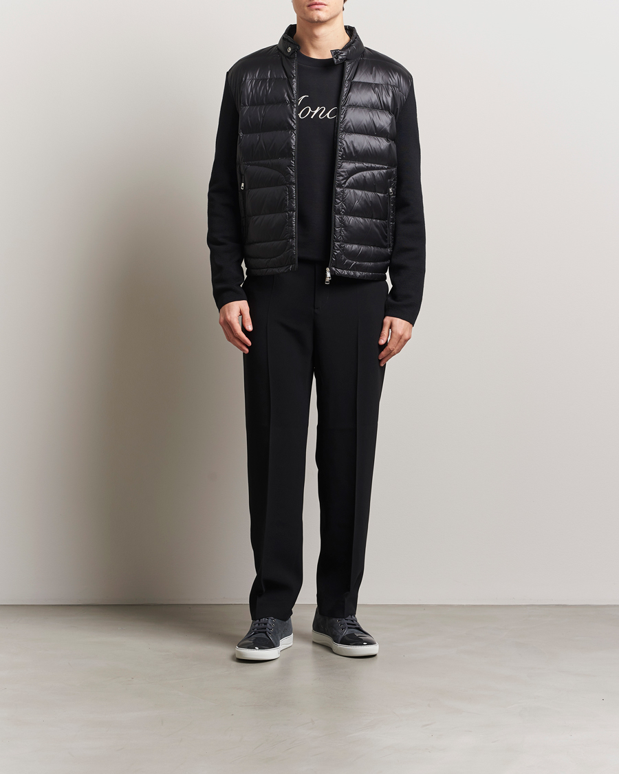 Herre | Gensere | Moncler | Hybrid Zip Cardigan Black