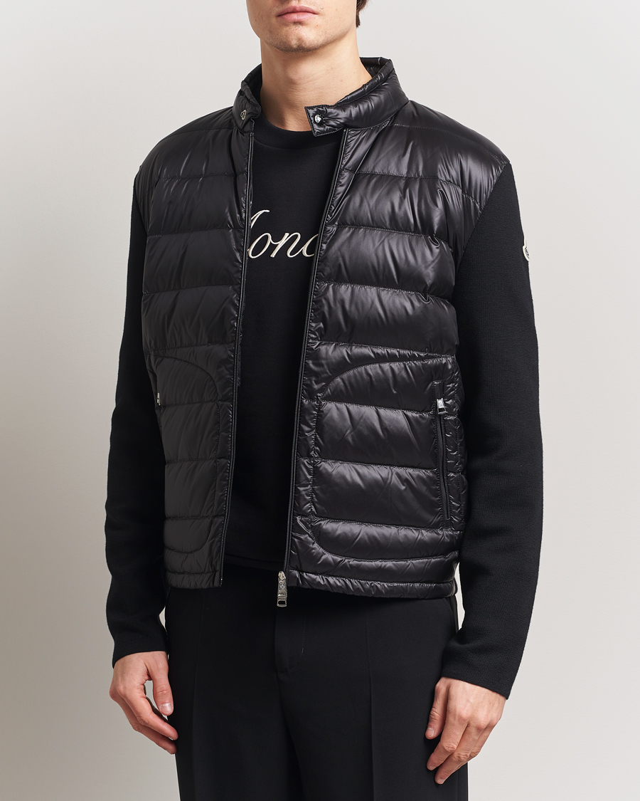 Herre | Gensere | Moncler | Hybrid Zip Cardigan Black