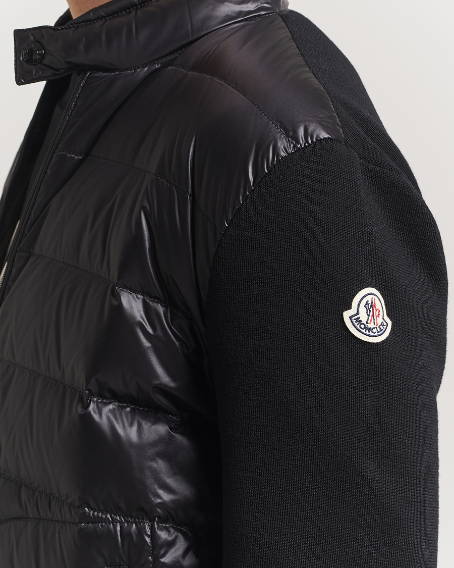 Herre | Gensere | Moncler | Hybrid Zip Cardigan Black
