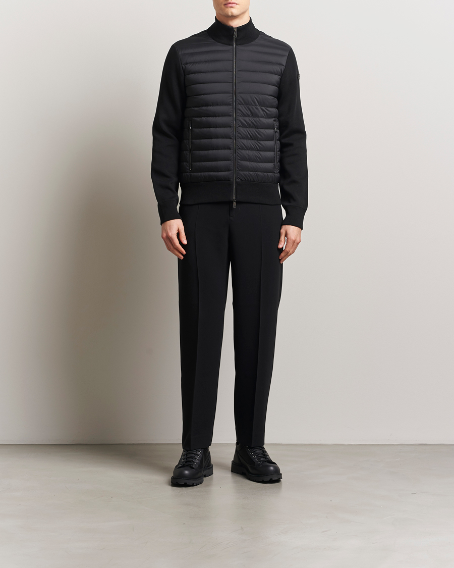 Herre | Gensere | Moncler | Hybrid Zip Cardigan Black