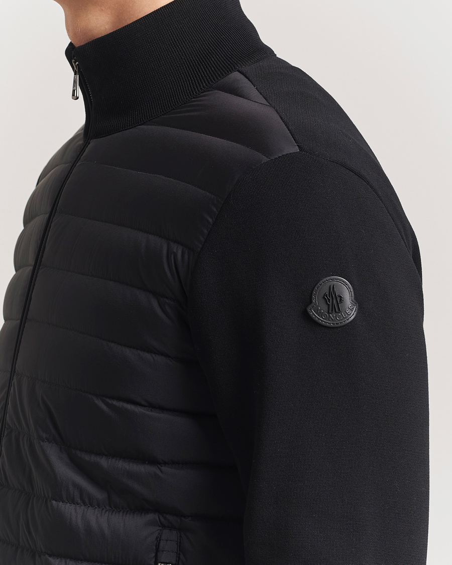 Herre | Gensere | Moncler | Hybrid Zip Cardigan Black