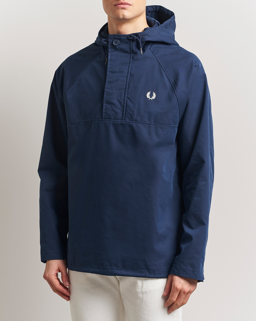 Herre | Jakker | Fred Perry | Smock Hooded Anorak Tennis Blue