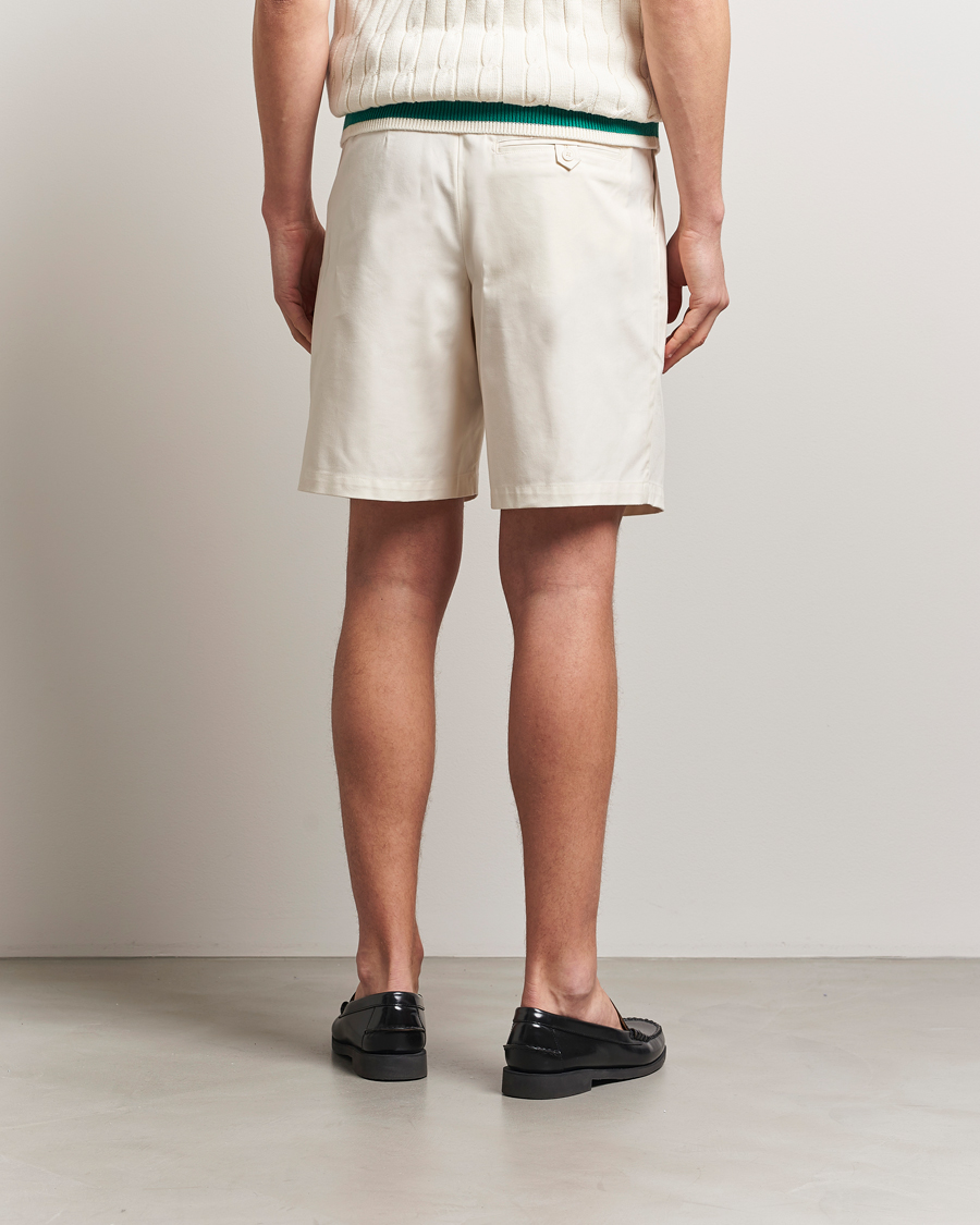 Herre | Shorts | Fred Perry | Twill Pleated Tennis Shorts Ecru