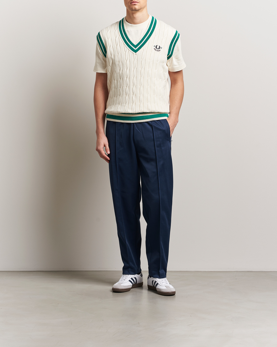 Herre | Bukser | Fred Perry | Two Color Taped Track Pants Tennis Blue