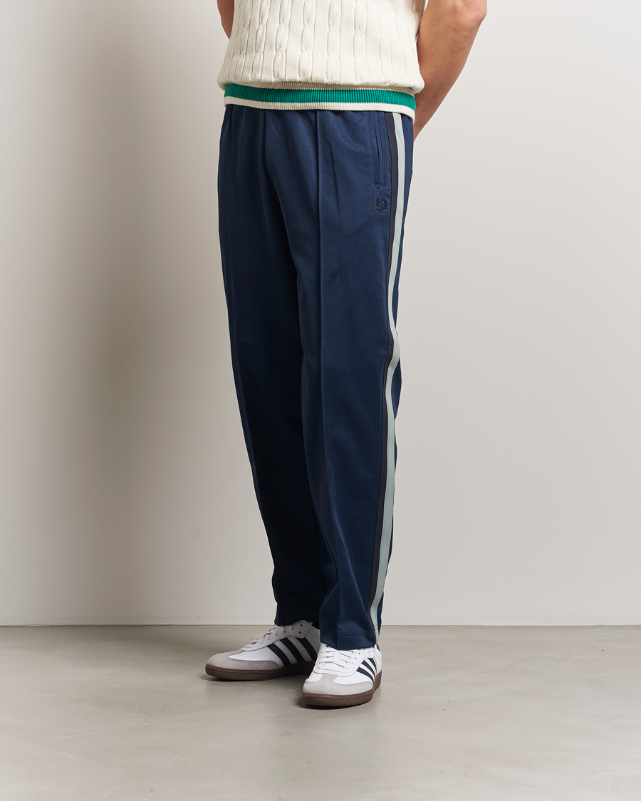 Herre | Bukser | Fred Perry | Two Color Taped Track Pants Tennis Blue