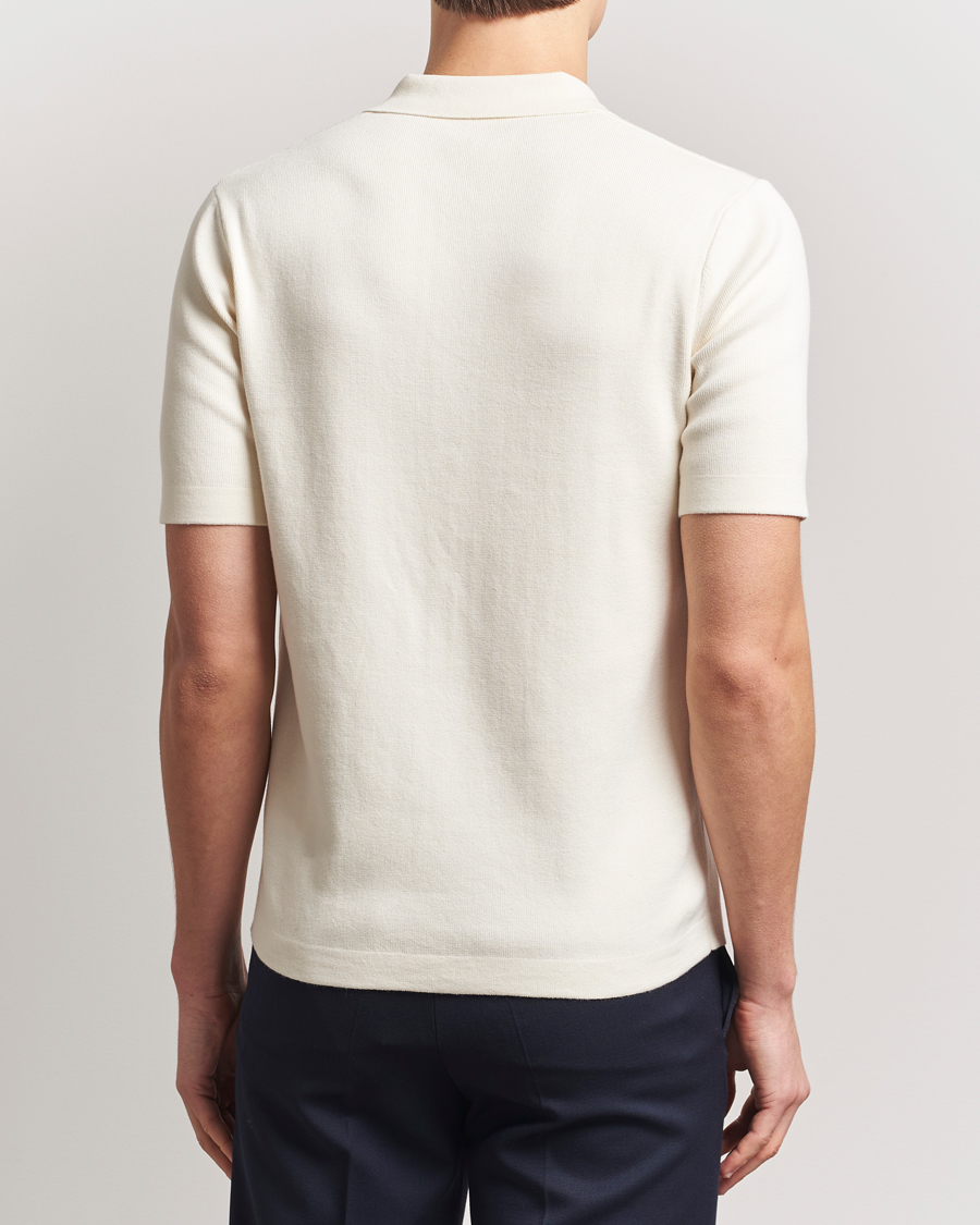 Herre | Skjorter | Fred Perry | Knitted Short Sleeve Shirt Ecru