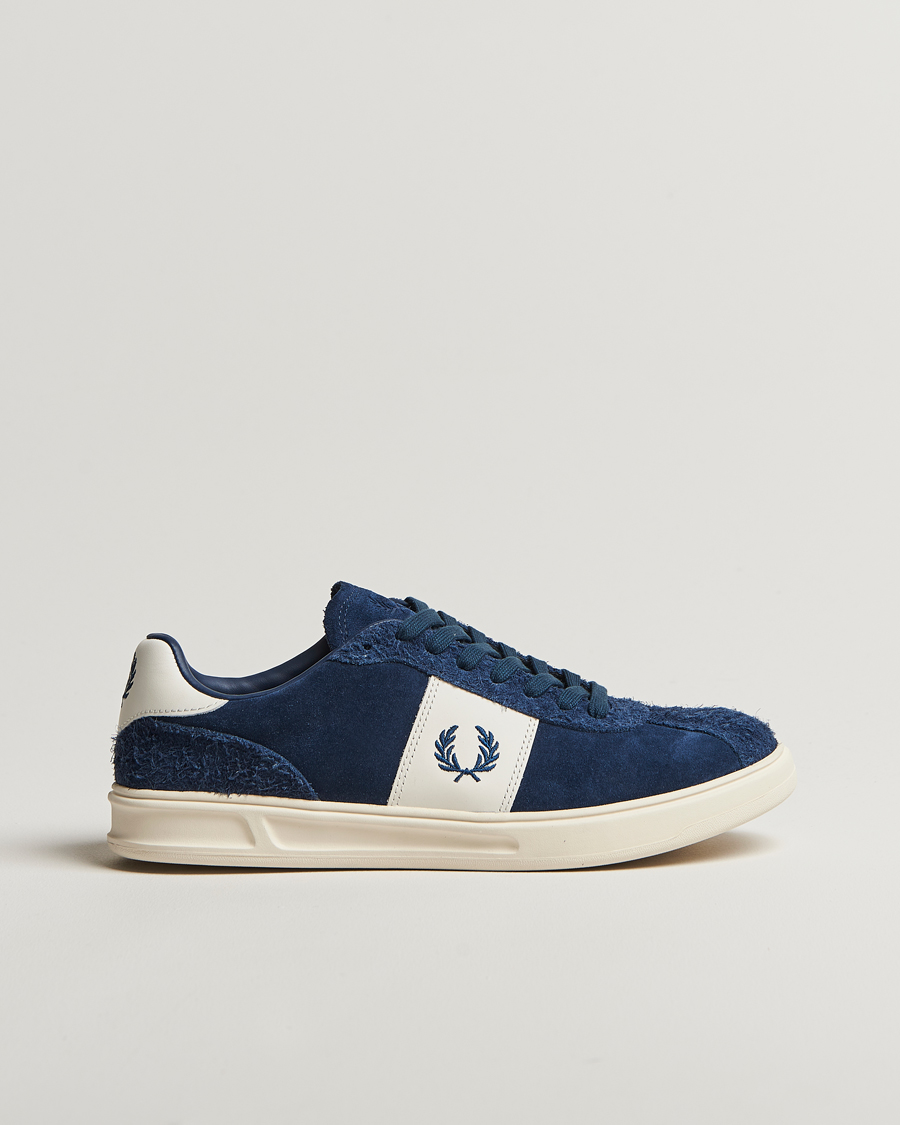 Herre | Fred Perry B4 Suede Sneaker Tennis Blue | Fred Perry | B4 Suede Sneaker Tennis Blue