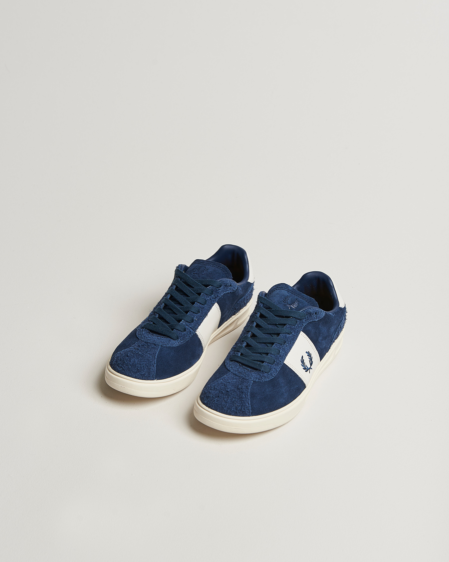 Herre | Fred Perry B4 Suede Sneaker Tennis Blue | Fred Perry | B4 Suede Sneaker Tennis Blue