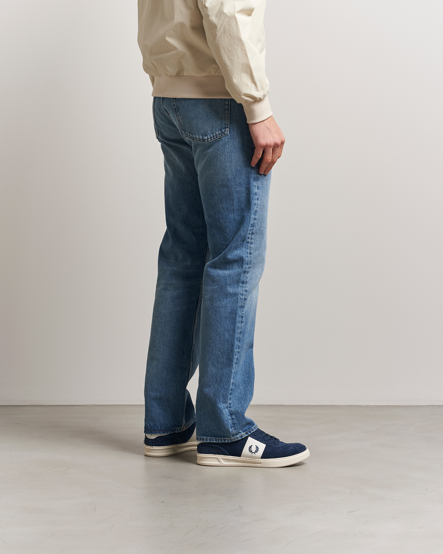 Herre | Fred Perry B4 Suede Sneaker Tennis Blue | Fred Perry | B4 Suede Sneaker Tennis Blue