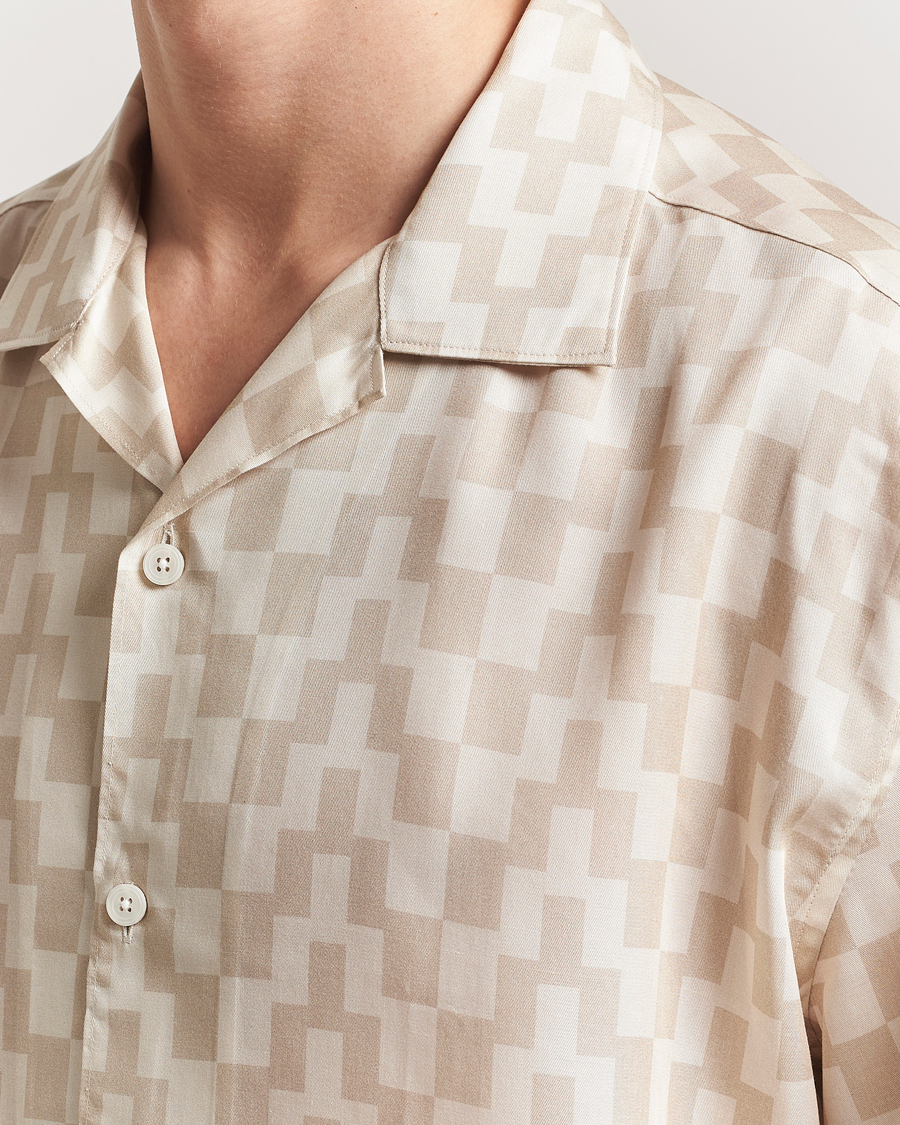 Herre | Skjorter | J.Lindeberg | Ellis Stack Bridge Print Shirt Moonbeam