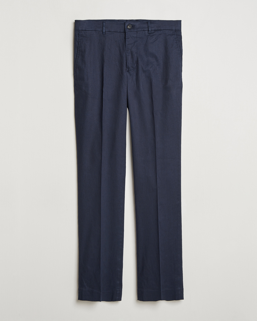 Herre | Bukser | J.Lindeberg | Lois Linen Stretch Pants Navy