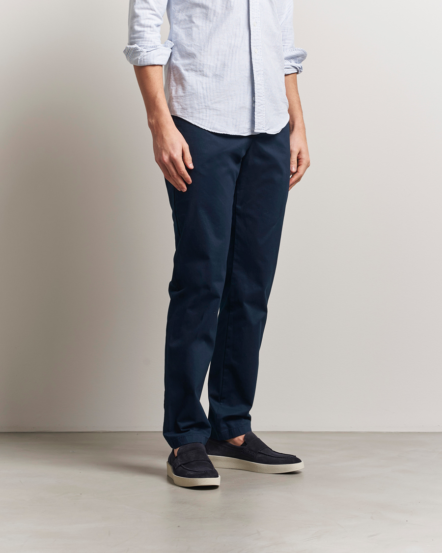 Herre | Bukser | J.Lindeberg | Ched Cloud Satin Pants Navy