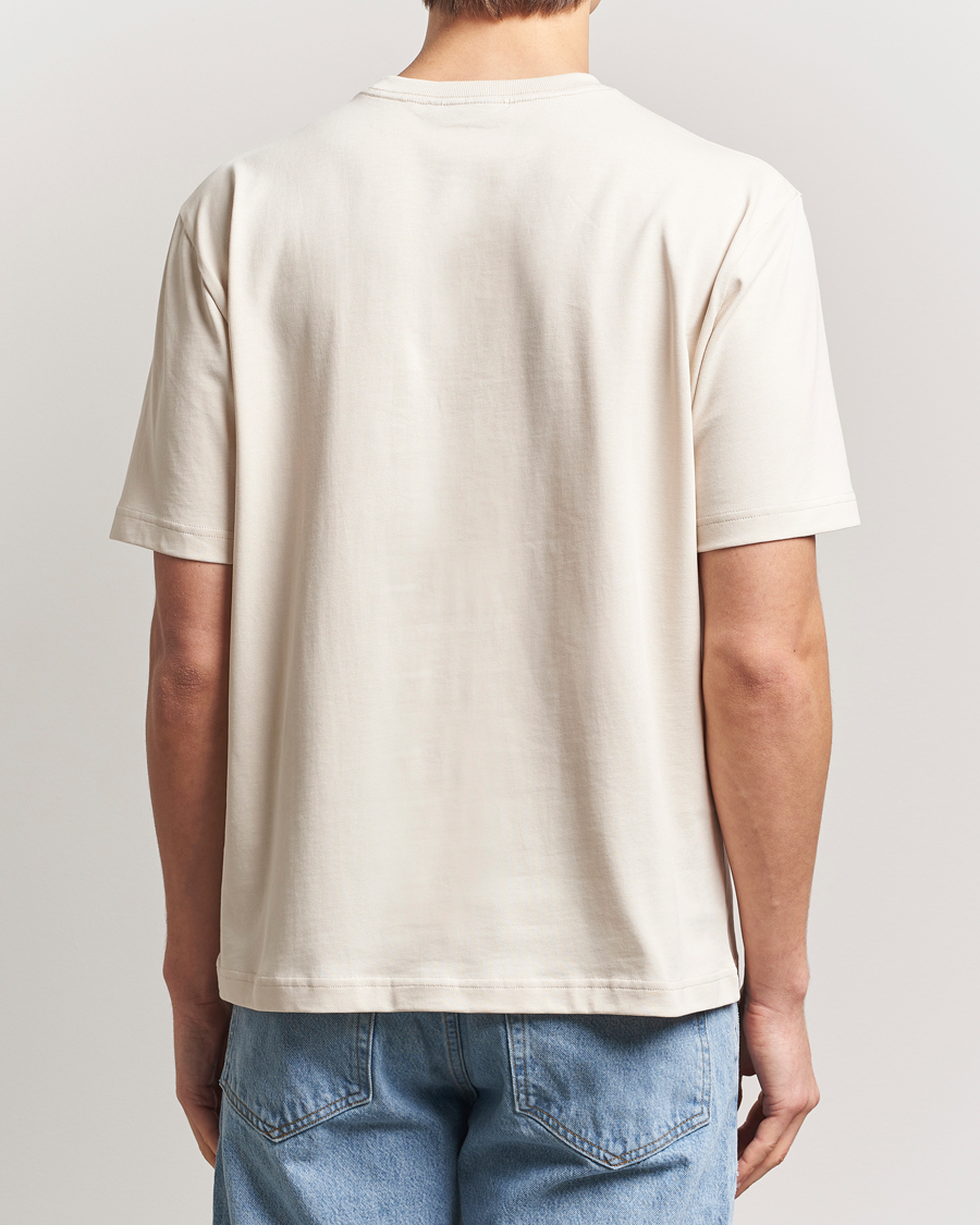 Herre | T-Shirts | J.Lindeberg | Hale Heavy Logo T-Shirt Moonbeam