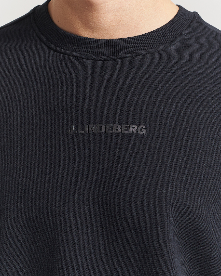 Herre | Gensere | J.Lindeberg | Callan Cotton Crew Neck Black