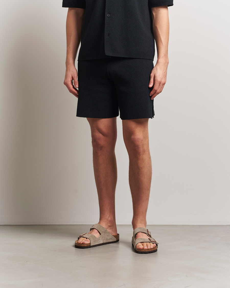 Herre | Shorts | J.Lindeberg | Simon Knitted Boucle Shorts Black