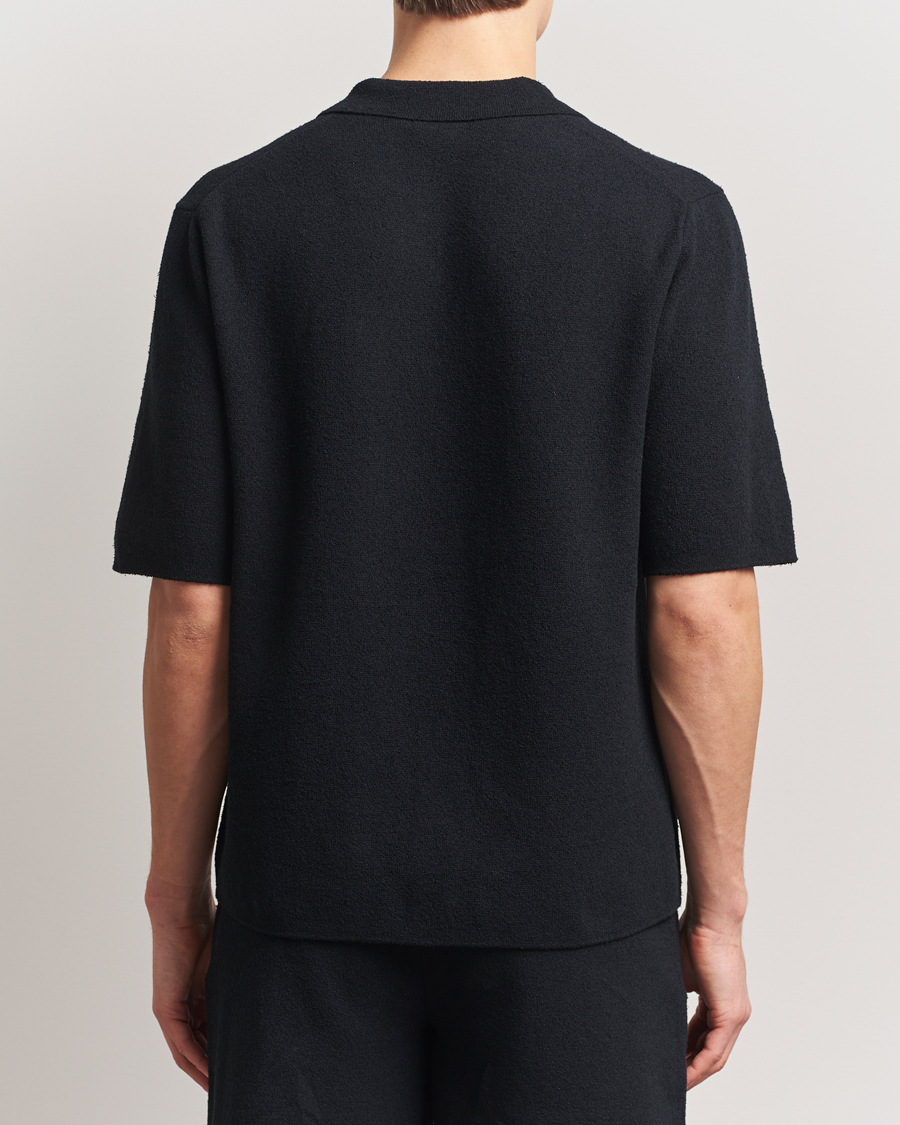 Herre | Skjorter | J.Lindeberg | Sal Knitted Boucle Shirt Black