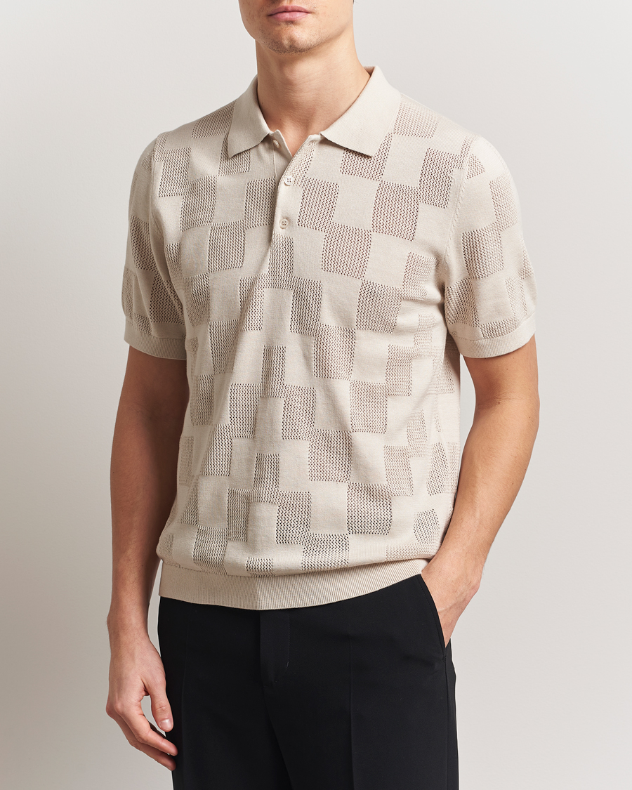 Herre | Pikéer | J.Lindeberg | Reymond Stacked Bridge Polo Moonbeam